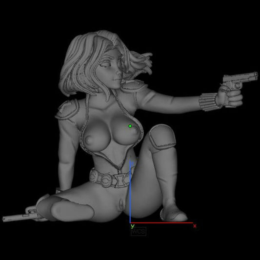 Black Widow Avangers | NSFW 3D Printed | Fun Art | Unpainted | Figurine