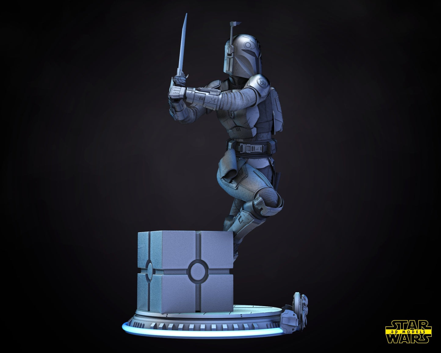 Bo-Katan Kryze 3D Printed Figurine FunArt Collectable GARAGE KIT