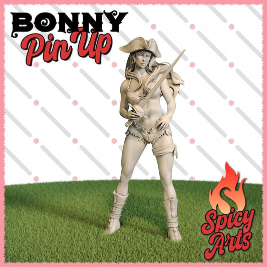 Bonny 1 3d Printed miniature FanArt by Spicy Arts Scaled Collectables Statues & Figurines