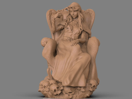 Estatueta Lenore impressa em 3D Fanart por ca_3d_art Estátuas e estatuetas