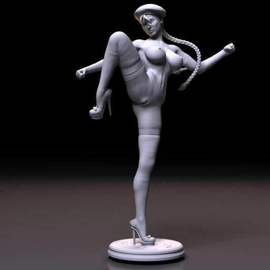 NSFW Resin Miniature Cammy from Street Fighter | Funart | NSFW | Sexy |