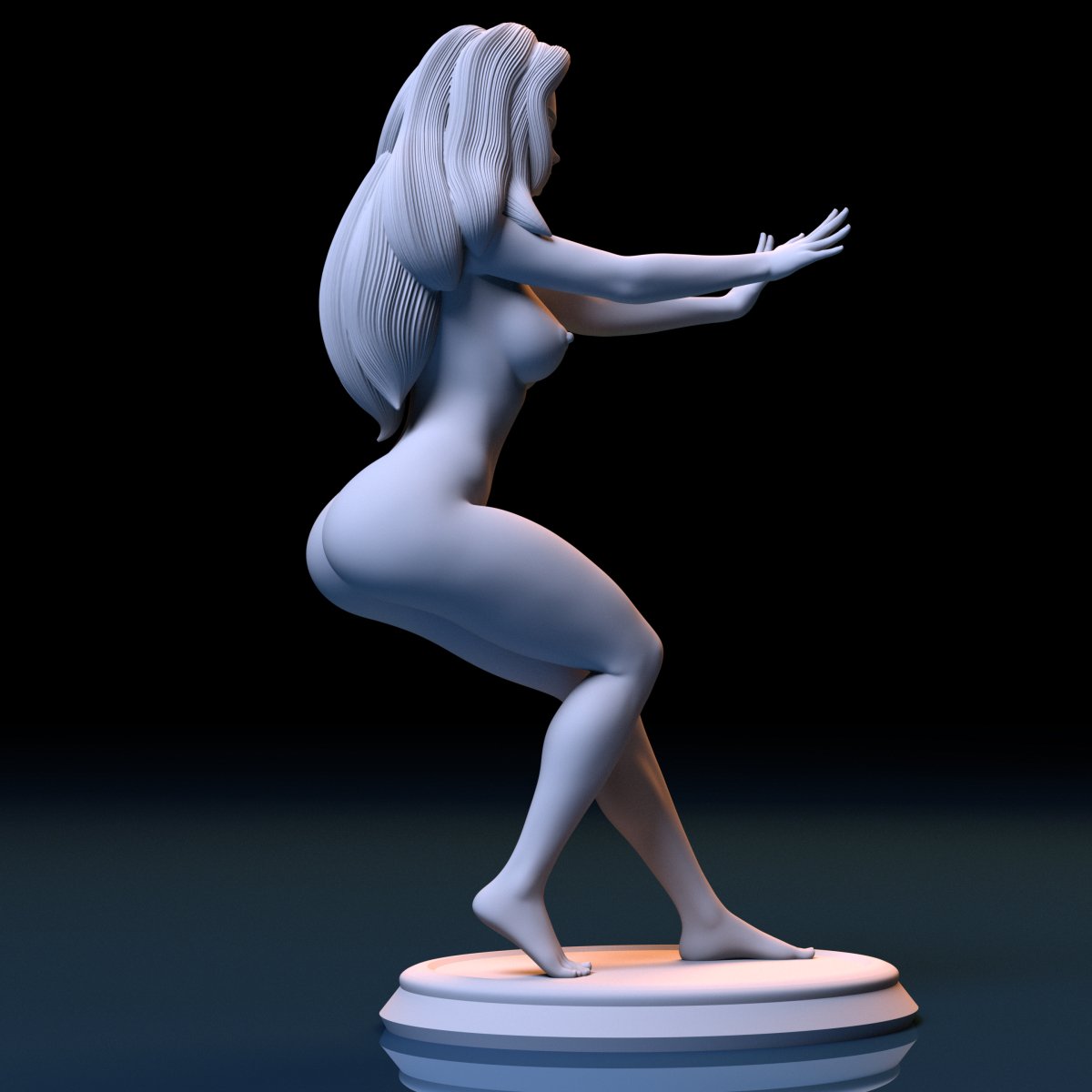 Cana Alberona Naked NSFW Resin Miniature 3D Printed Figurine Fanart Unpainted