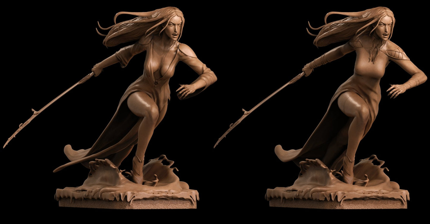 Carmilla 3D Printed Miniature FunArt by ca_3d_art Statues & Figurines & Collectible Unpainted