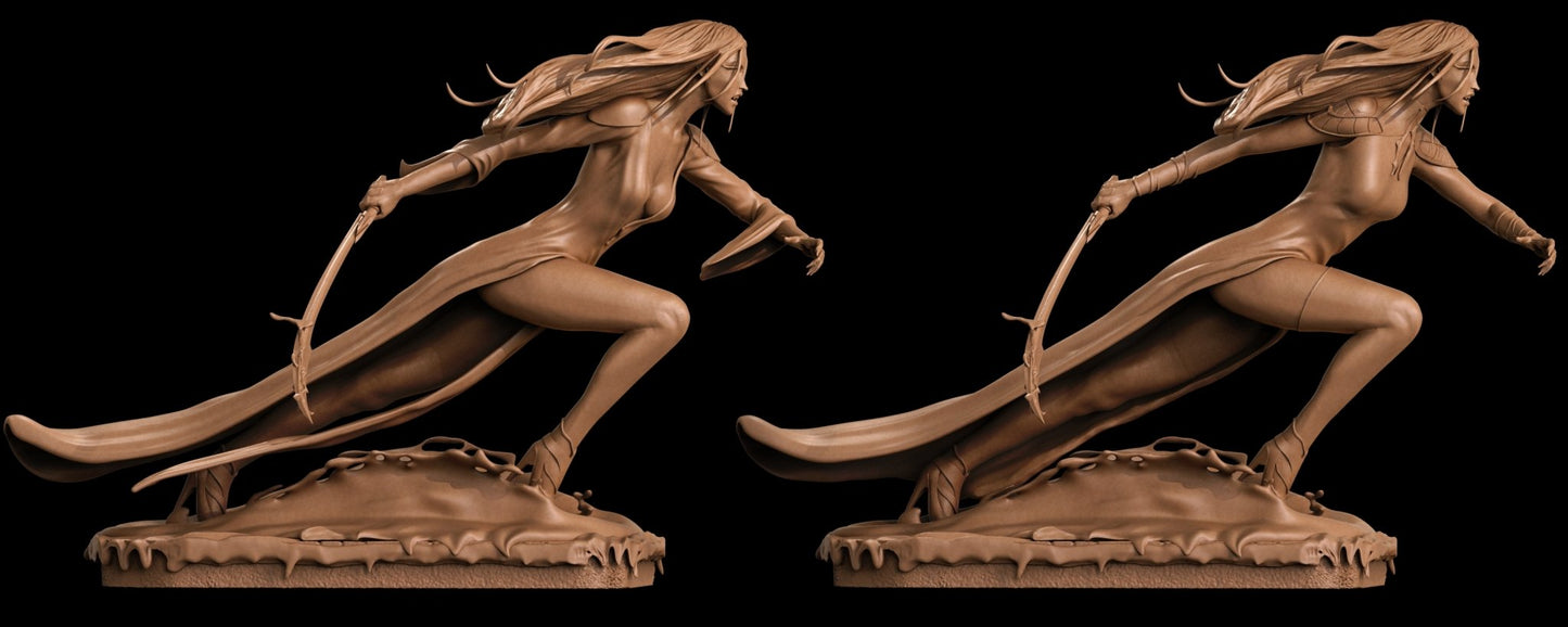 Carmilla 3D Printed Miniature FunArt by ca_3d_art Statues & Figurines & Collectible Unpainted