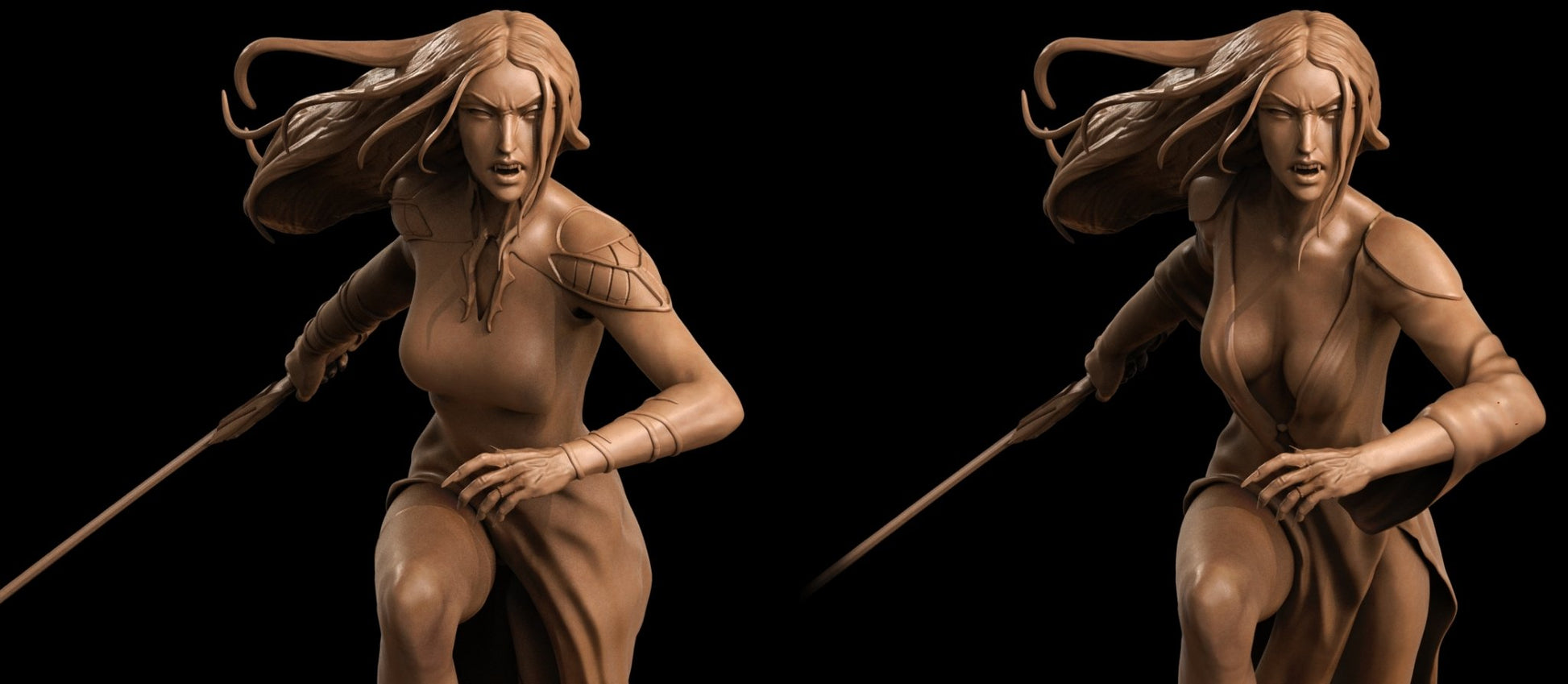 Carmilla 3D Printed Miniature FunArt by ca_3d_art Statues & Figurines & Collectible Unpainted