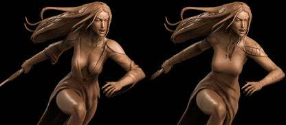 Carmilla 3D Printed Miniature FunArt by ca_3d_art Statues & Figurines & Collectible Unpainted