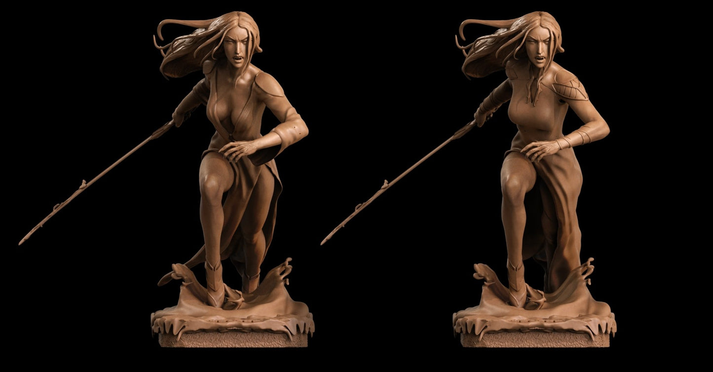 Carmilla 3D Printed Miniature FunArt by ca_3d_art Statues & Figurines & Collectible Unpainted