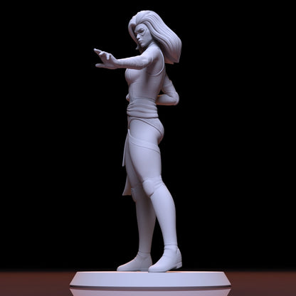 NSFW Resin Miniature Carol Danvers NSFW 3D Printed Figurine Fanart Unpainted Miniature