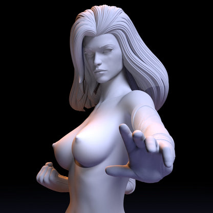 NSFW Resin Miniature Carol Danvers NSFW 3D Printed Figurine Fanart Unpainted Miniature