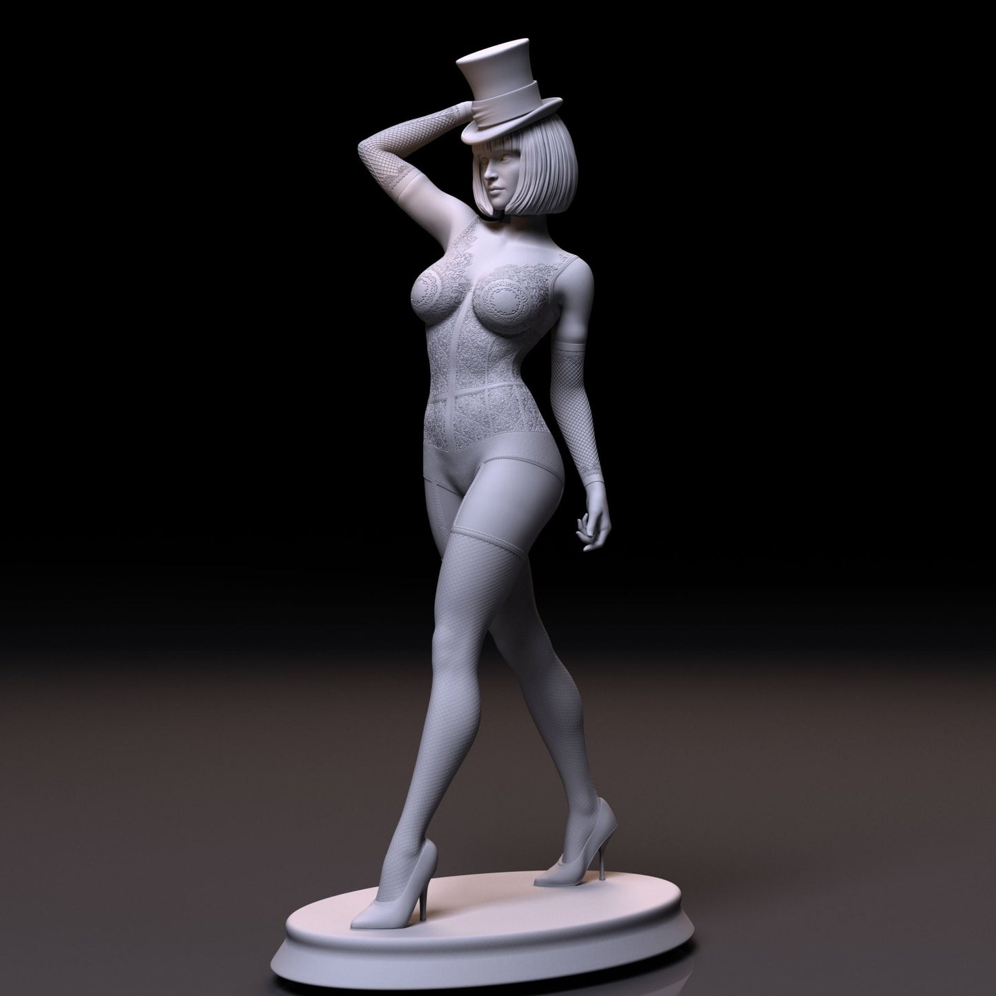 NSFW Resin Miniature Catwalk figure Fanart , Unpainted , Custom Figure , Nude Figurine , Custom Miniature , Bondage figure , Naked Waifu , NSFW Figurine , Anime Figure