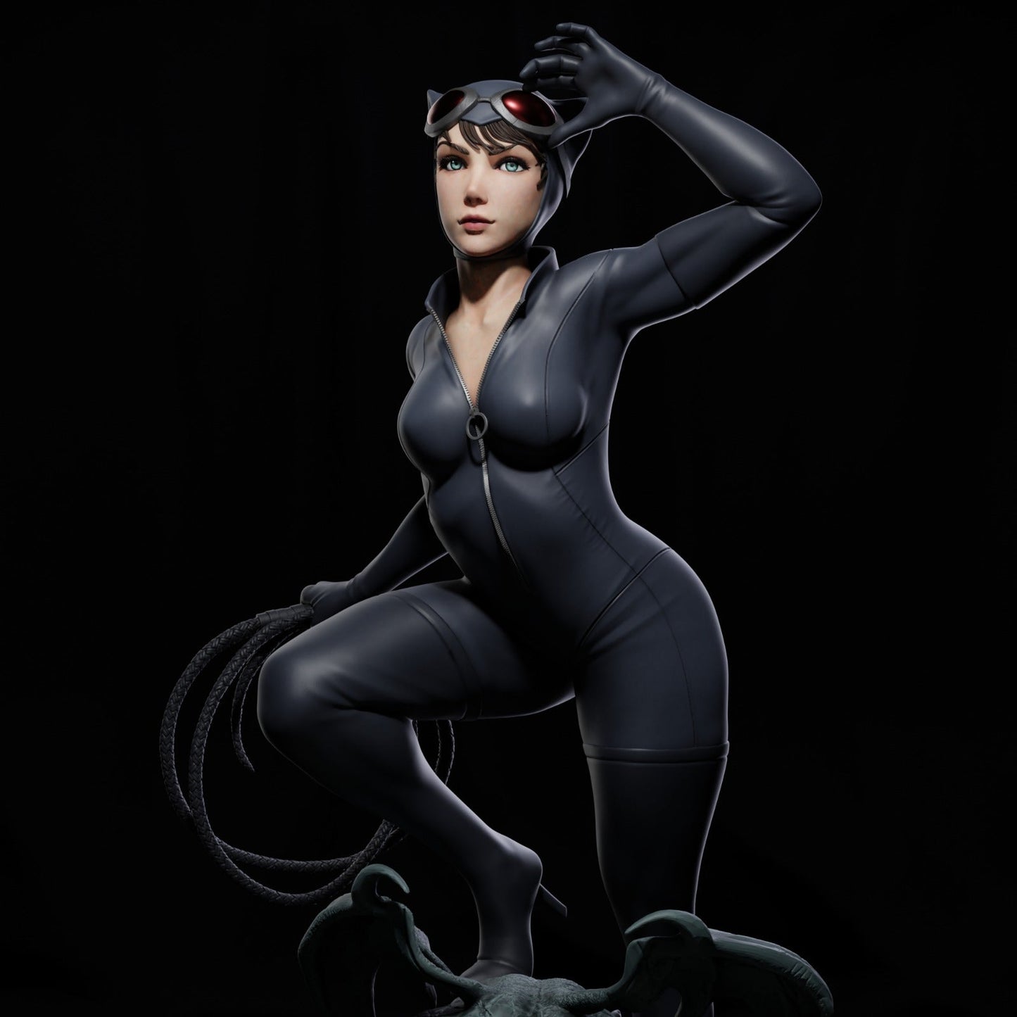 Catwoman 3D Printed Miniature FunArt by ca_3d_art Figurines & Collectible