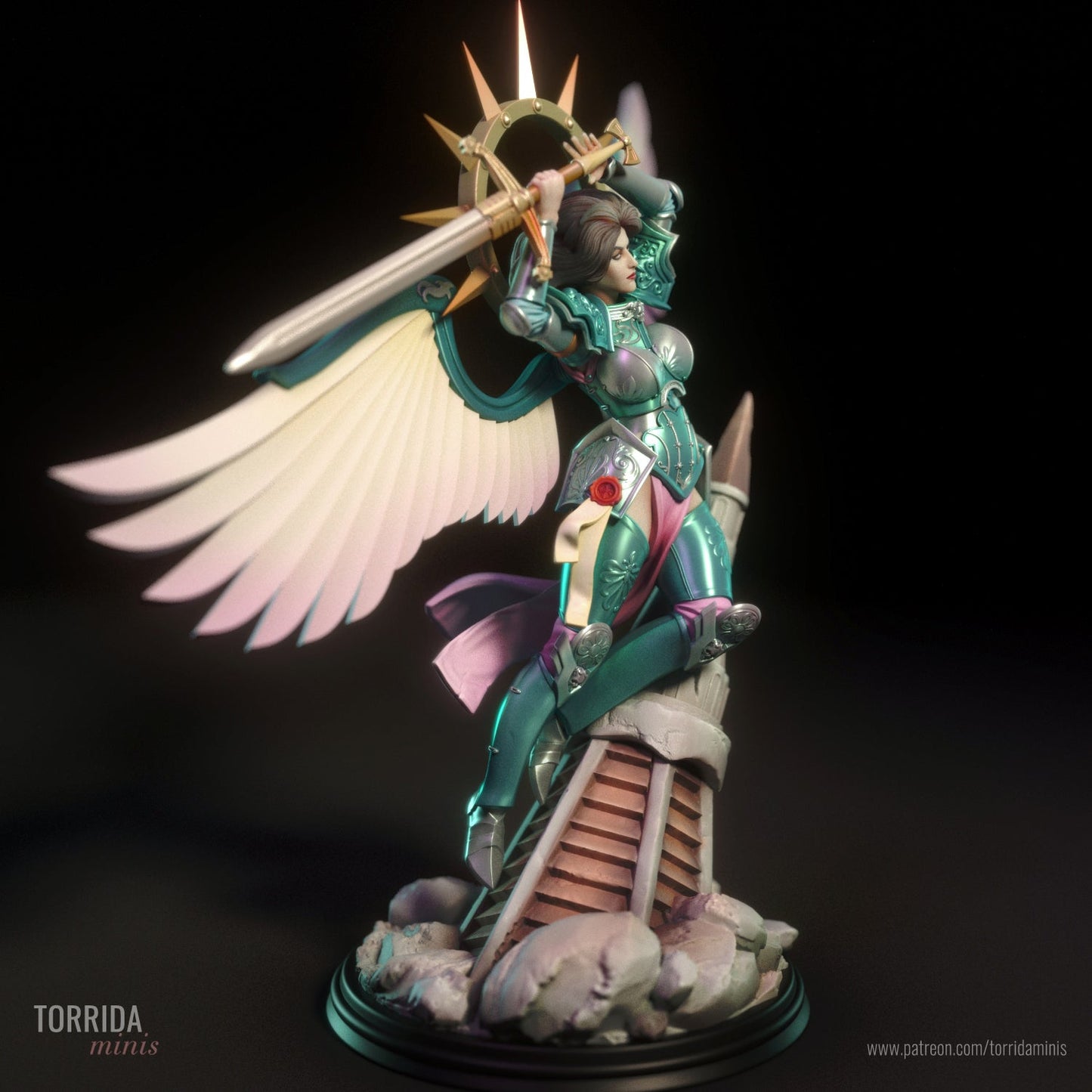 CELESTE (Saint Celestine) 3d Printed miniature FanArt by Torrida