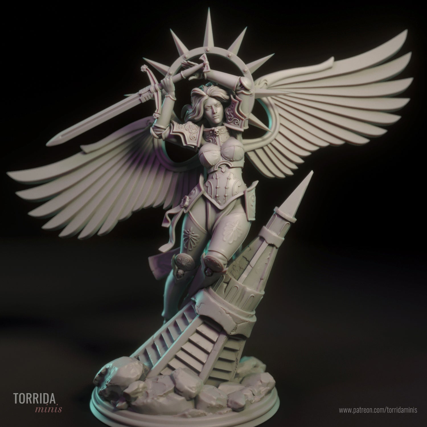 CELESTE (Saint Celestine) 3d Printed miniature FanArt by Torrida