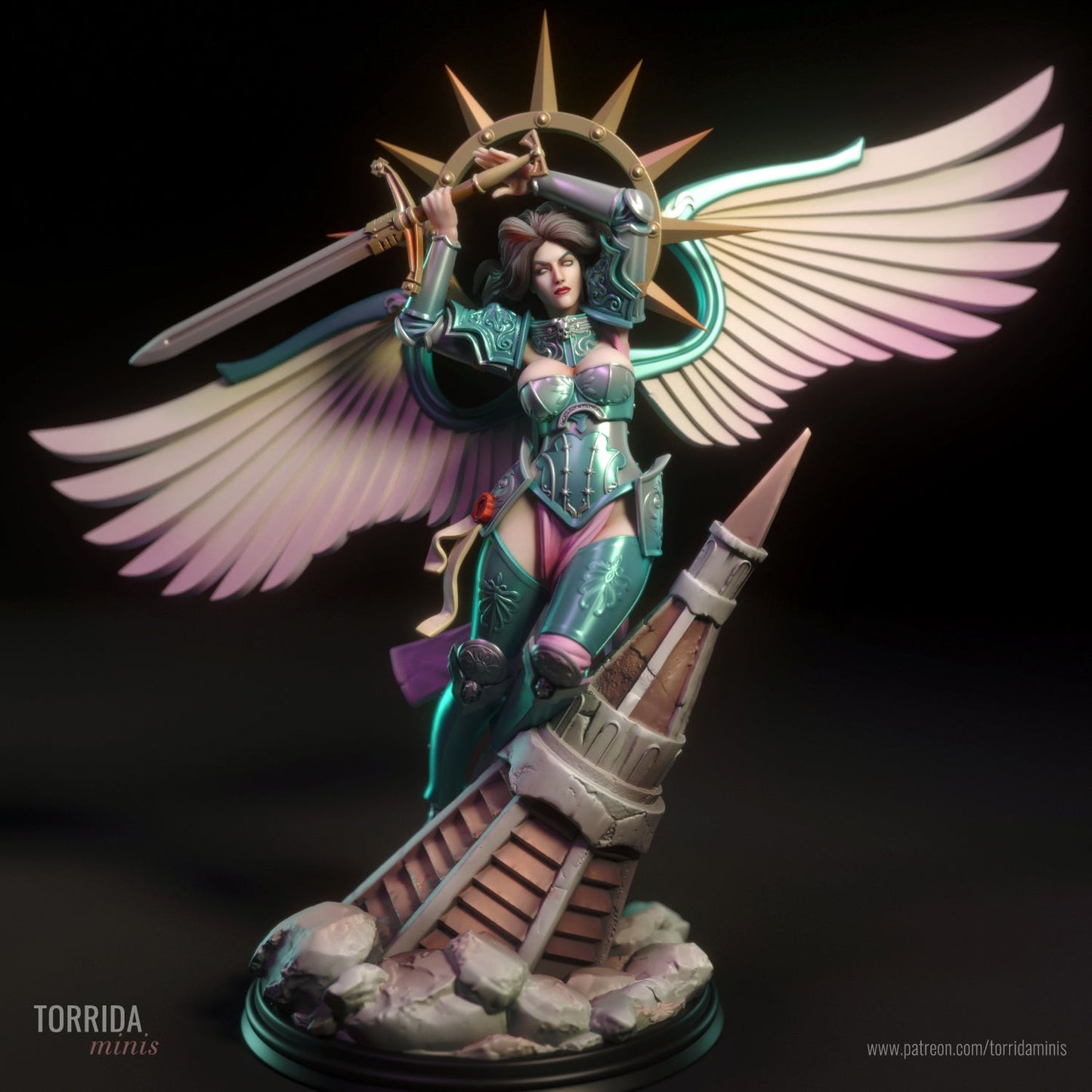 CELESTE (Saint Celestine) 3d Printed miniature FanArt by Torrida