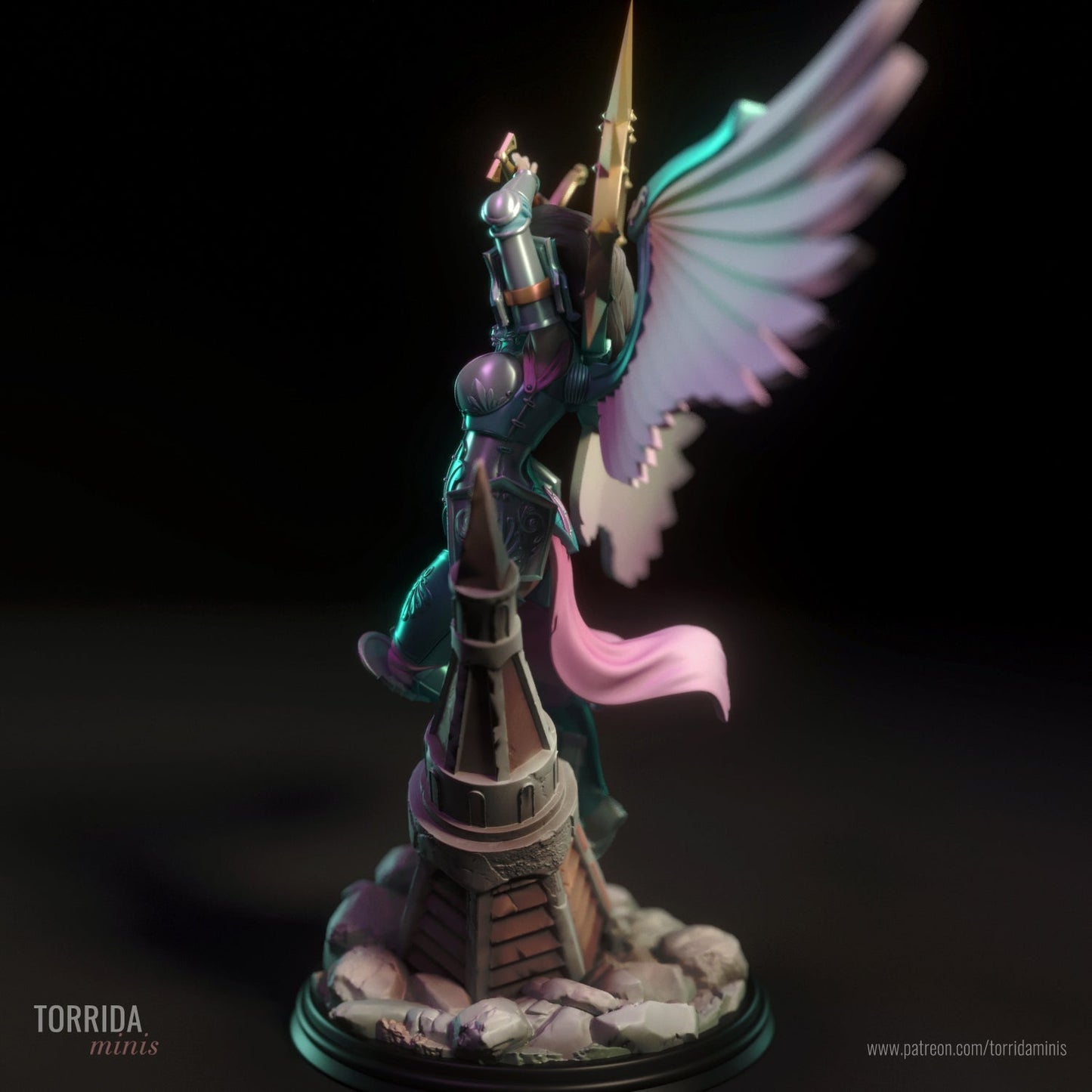 CELESTE (Saint Celestine) 3d Printed miniature FanArt by Torrida