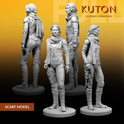 Chani Kynes DIORAMA 3d printed Resin Figure Model Kit miniatures figurines collectibles and scale models UNPAINTED Fun Art by KUTON FIGURINES