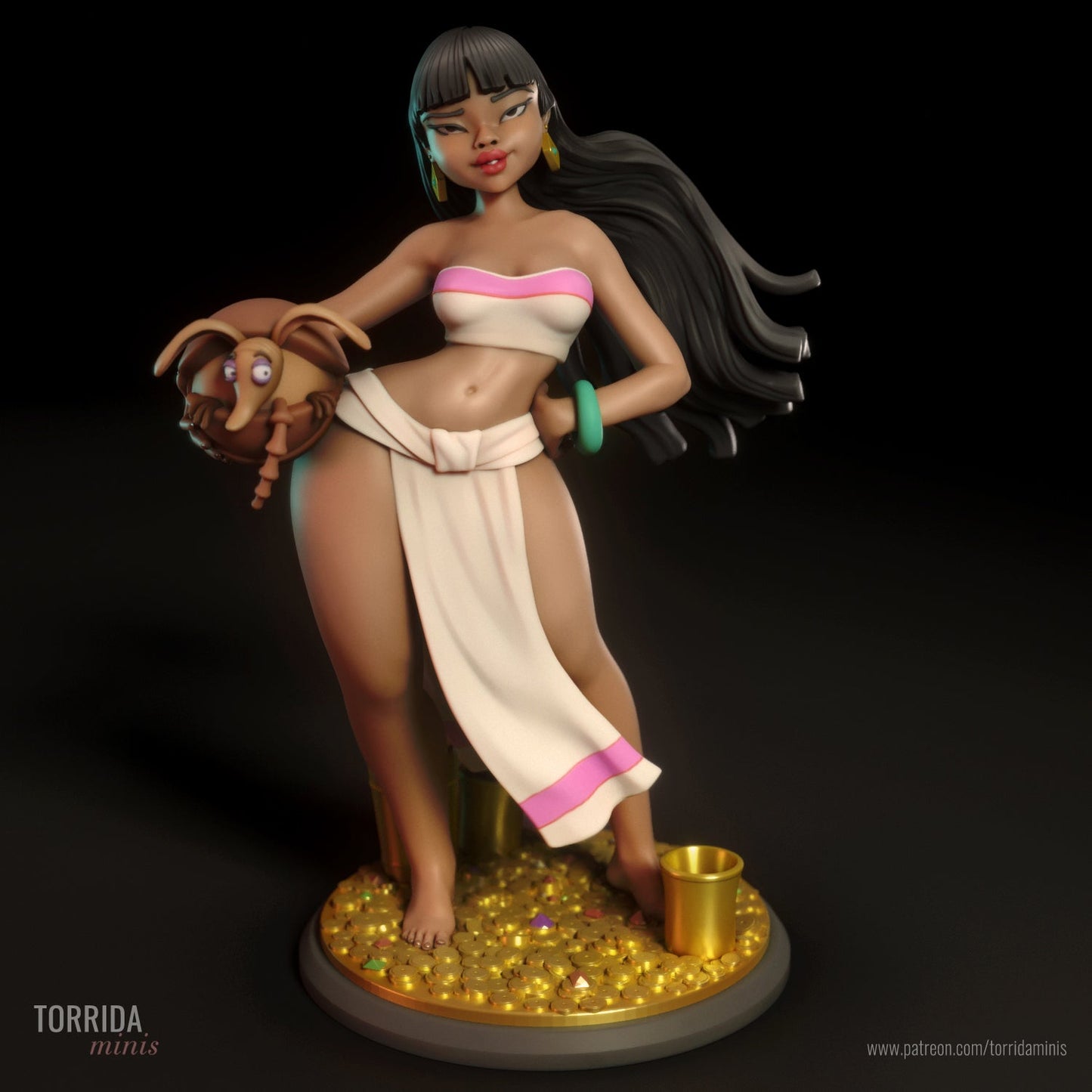 Chel 3d Printed miniature FanArt by Torrida Minis Scaled Collectables Statues & Figurines