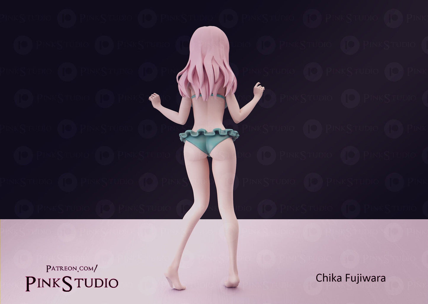 Chika Fujiwara NSFW Firure 3D Printed Fanart DIY Garage Kit , Unpainted , NSFW Figurine , Nude Figurine , Sexy Miniature , Bondage figure , Naked Waifu , Adult Figurine , Anime Figure