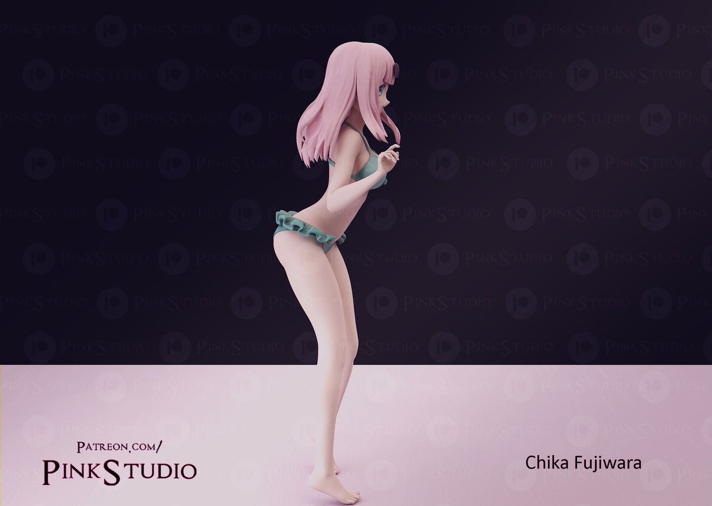 Chika Fujiwara NSFW Firure 3D Printed Fanart DIY Garage Kit , Unpainted , NSFW Figurine , Nude Figurine , Sexy Miniature , Bondage figure , Naked Waifu , Adult Figurine , Anime Figure