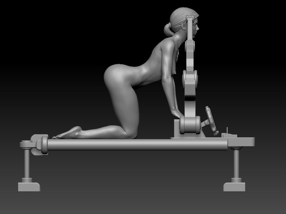 NSFW Resin Miniature Chloe - Detroit NSFW 3D Printed Miniature Fanart Unpainted