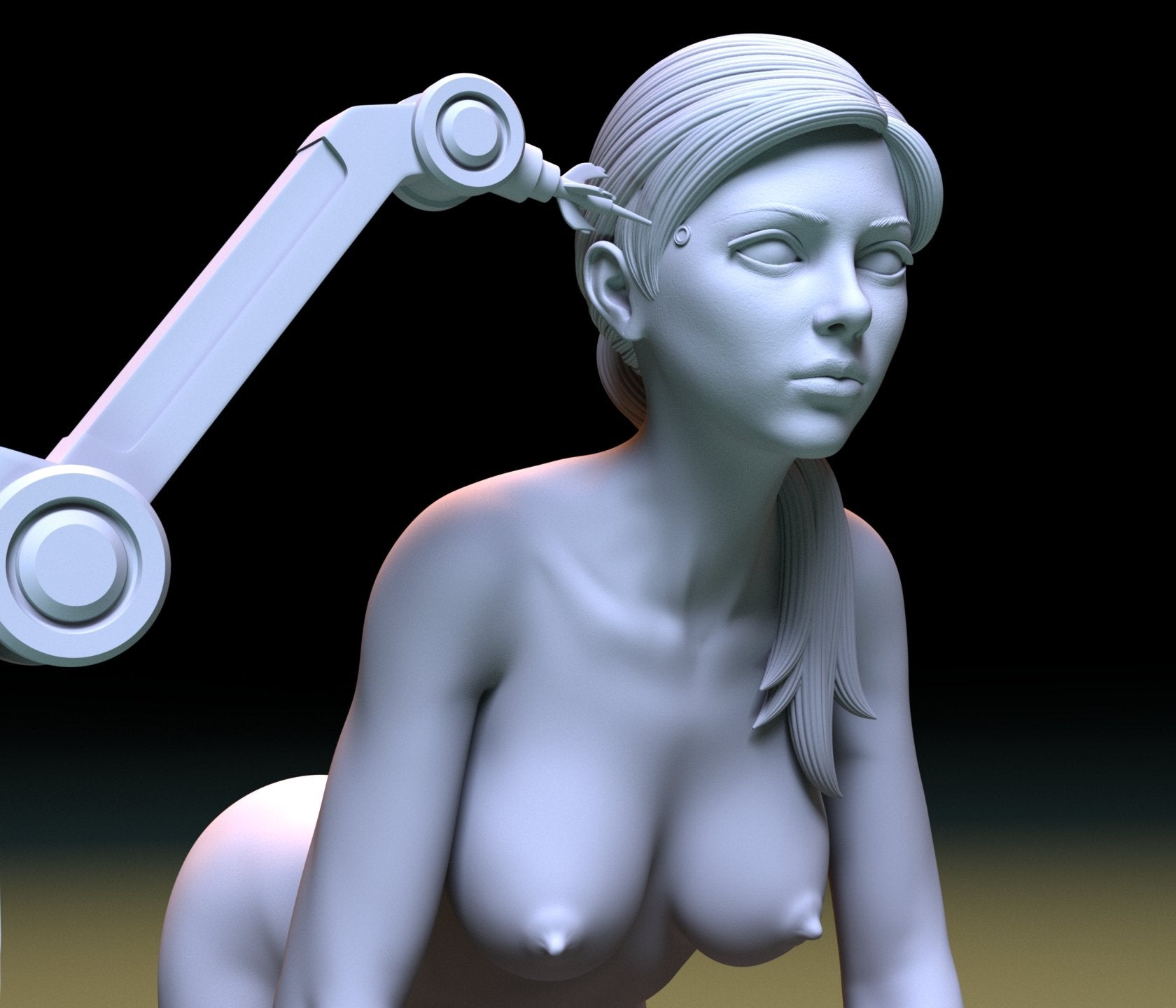 NSFW Resin Miniature Chloe - Detroit NSFW 3D Printed Miniature Fanart Unpainted