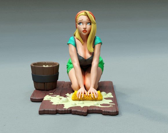 CINDERELLA MAID 3D Printed Miniature FunArt by EXCLUSIVE 3D PRINTS Scale Models Unpainted