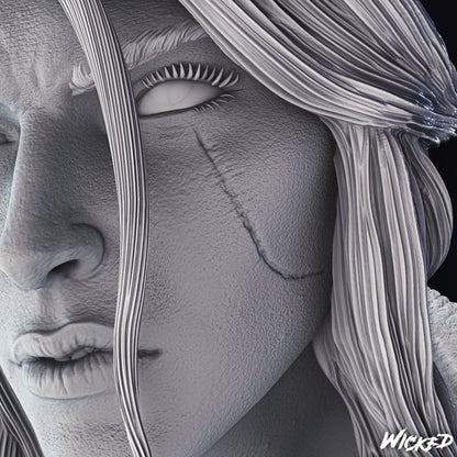 Ciri Resin 3D Printed Sculpture Video Game Statue FunArt Diorama by Wicked