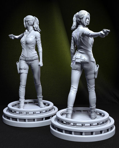 Claire Redfield 3D printed miniatures figurines collectibles and scale models UNPAINTED Fun Art by h3LL creator