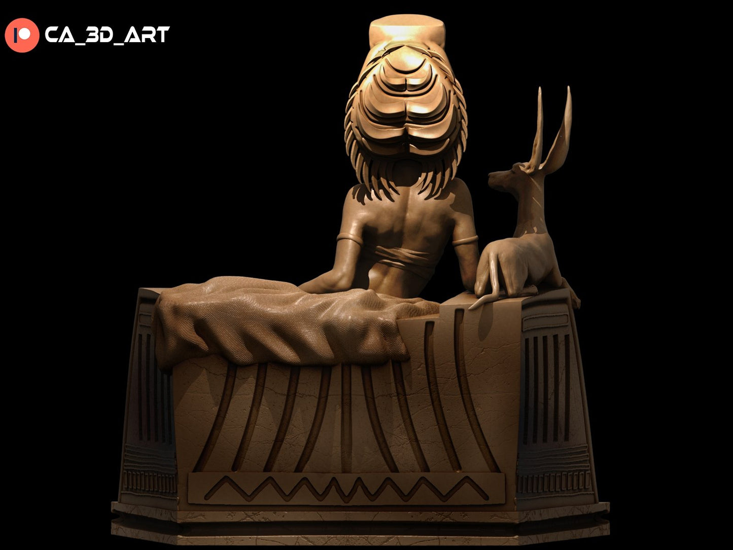 Cleopatra 3D Printed Miniature Fanart by ca_3d_art