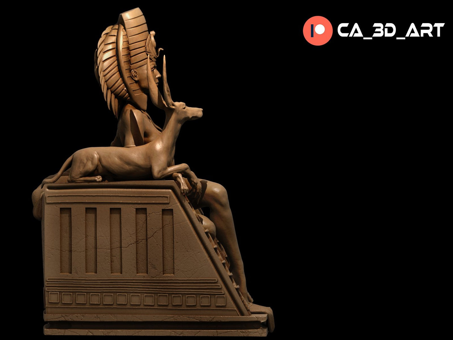 Cleopatra 3D Printed Miniature Fanart by ca_3d_art