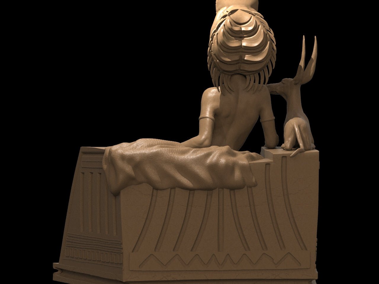 Cleopatra NSFW 3D Printed Miniature Fanart