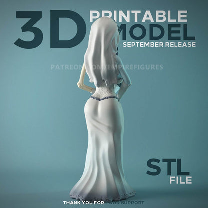 Corpse Bride 3d Printed Resin Figure Unpainted by EmpireFigures