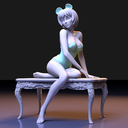 Cutie Girl 3D Printed Figurine Scaled Models Collectibles