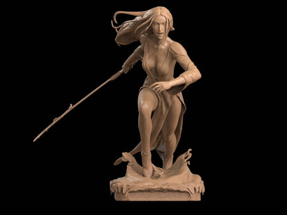 Carmilla 3D Printed Miniature FunArt by ca_3d_art Statues & Figurines & Collectible Unpainted