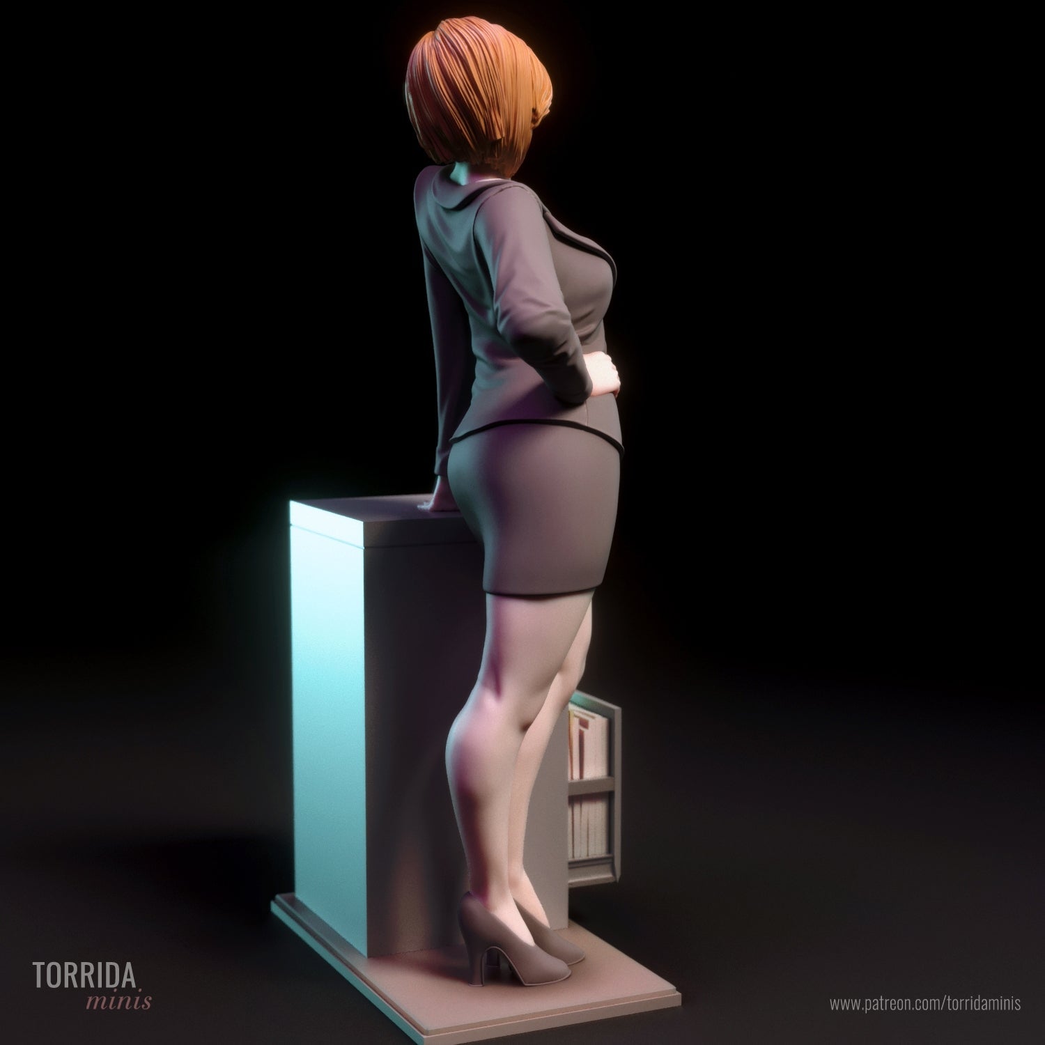 Dana Scully 3d Printed miniature FanArt by Torrida Statues & Figurines