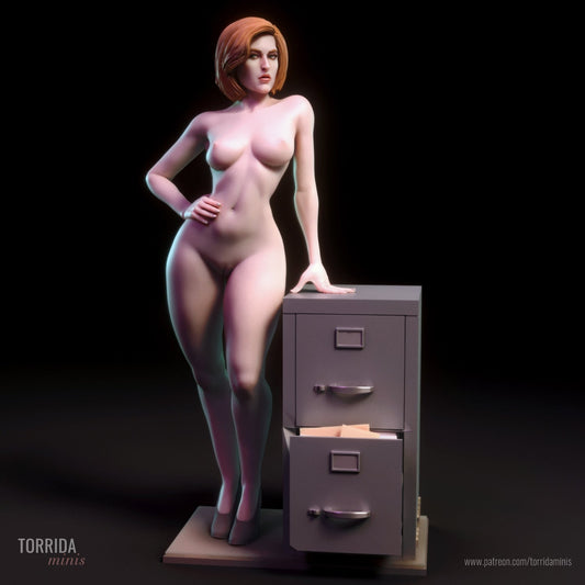 Dana Scully NSFW 3d Printed miniature FanArt by Torrida Statues & Figurines