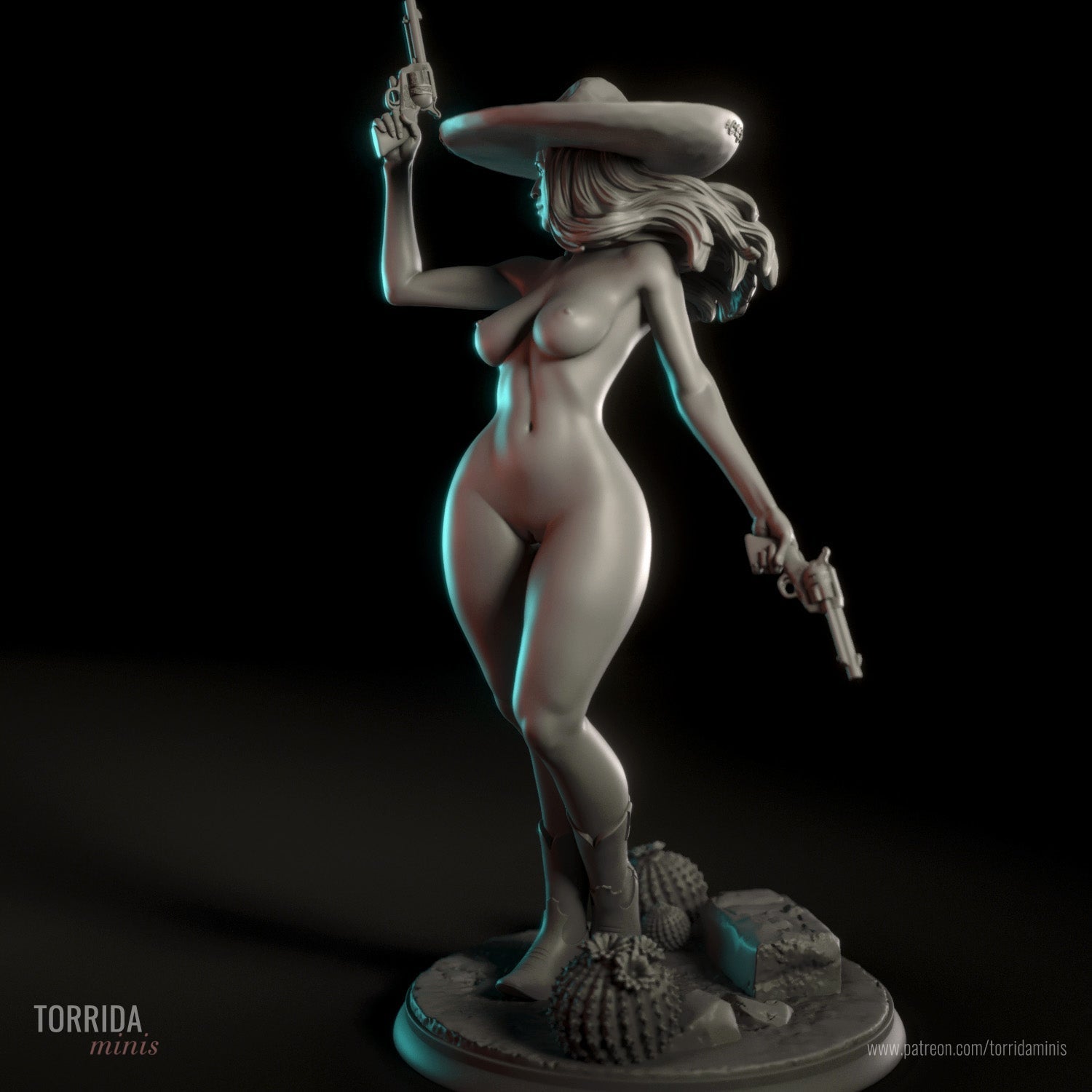 Daniela Mature 3d Printed miniature FanArt by Torrida Scaled Collectables
