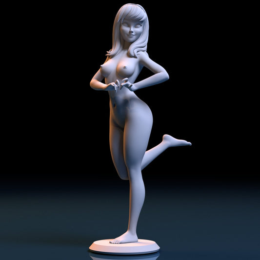 NSFW Resin Miniature Daphne NSFW 3D Printed Figurine Fanart Unpainted Miniature