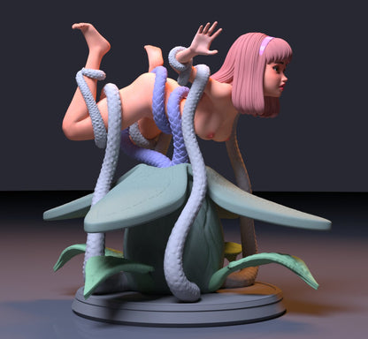 Daphne used by carnivorous plants Naked NSFW 3D Printed Figure Garage Kit Unpainted Resin Miniature