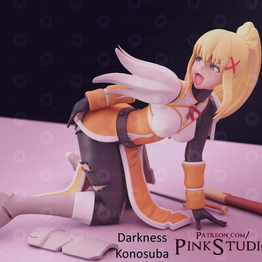 Darkness SFW Firure 3D Printed Fanart DIY Garage Kit , Unpainted , SFW Figurine , Nude Figurine , Sexy Miniature , Bondage figure , Naked Waifu , Adult Figurine , Anime Figure