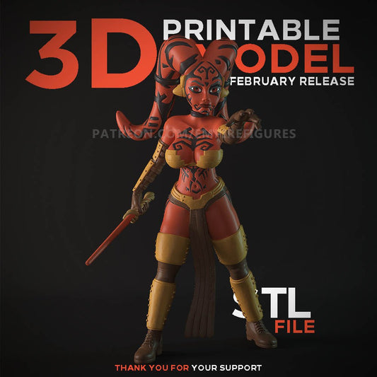 Darth Talon 3D Printed Figurine Collectable Fanart DIY Kit Unpainted by EmpireFigures