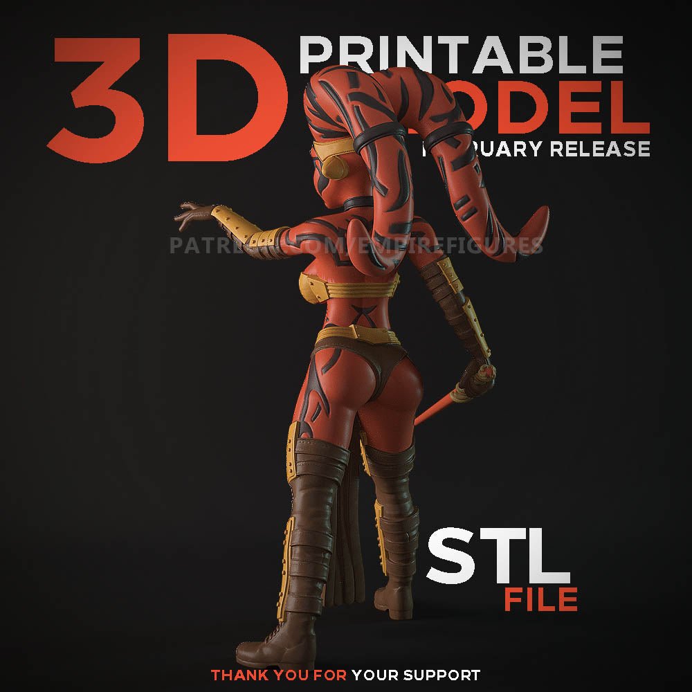 Darth Talon 3D Printed Figurine Collectable Fanart DIY Kit Unpainted by EmpireFigures