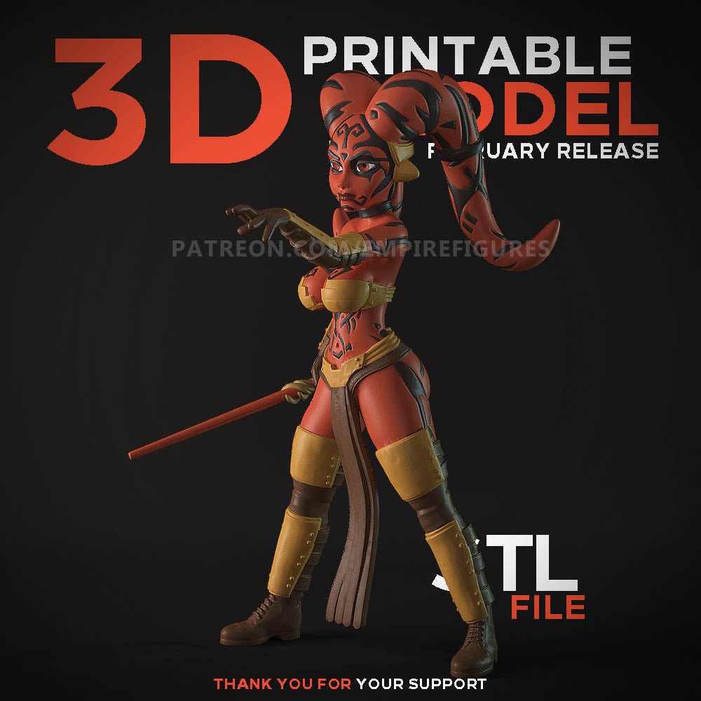 Darth Talon 3D Printed Figurine Collectable Fanart DIY Kit Unpainted by EmpireFigures