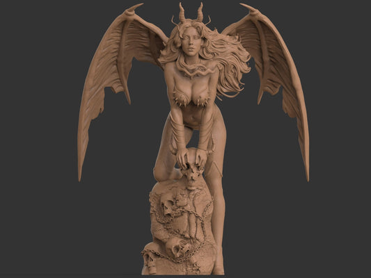 Patung Cetak 3D Hellwitch Fanart oleh ca_3d_art