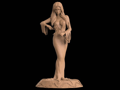 Morticia Addams 3D Printed figurine Fanart by ca_3d_art
