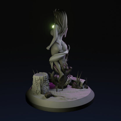 Deepgrove Dryad 3d Printed miniature FanArt by QB works Scaled Collectables Statues & Figurines