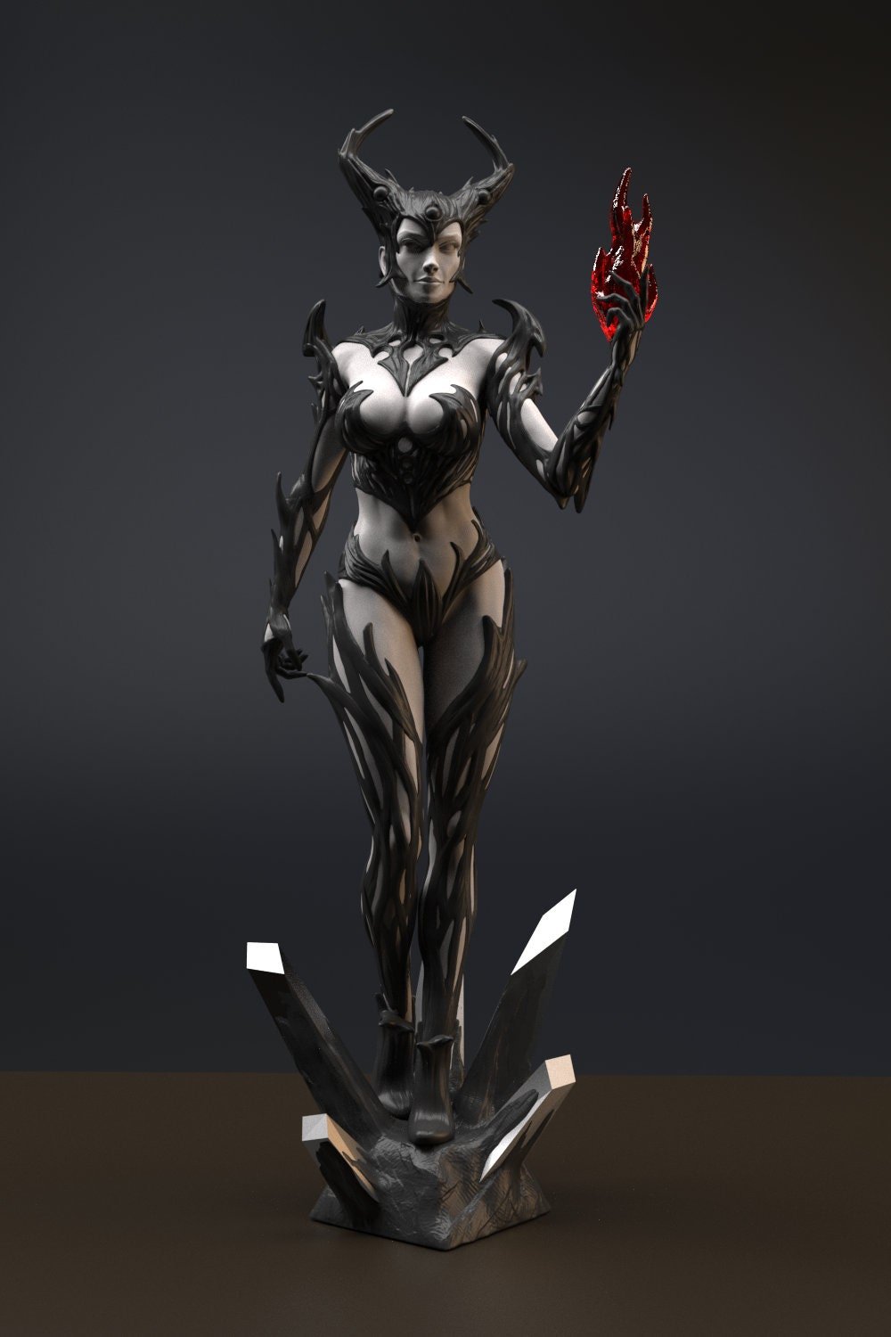 Diqual the queen of pain | SFW 3D Printed | Fun Art | Unpainted | Figurine | Resin | Art | Diorama by Gsculpt Art