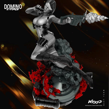 DOMINO 3D Printed Figurine FunArt | Diorama by Wicked UNPAINTED GARAGE KIT