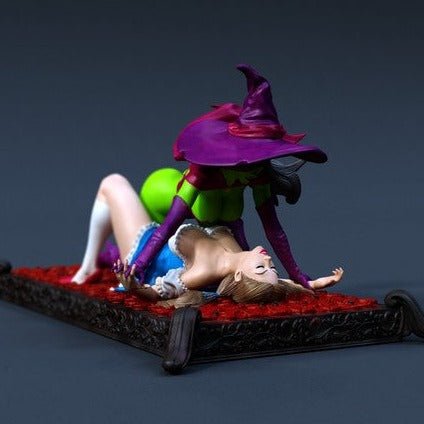 Dorothy and Witch 3D Printed Miniature FunArt by EXCLUSIVE 3D PRINTS Scale Models Unpainted