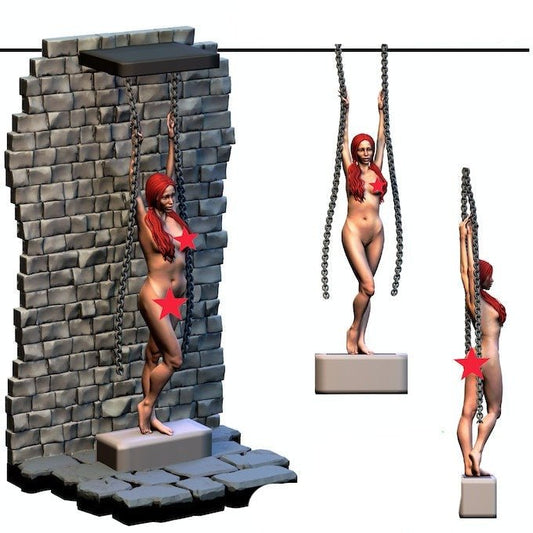 Dungeon of Desire 10 NSFW 3d Printed miniature FanArt by Crab Miniatures Scaled Collectables Statues & Figurines